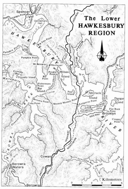 The Lower Hawkesbury Region showing Marramarra Creek, Holland 1998, p1